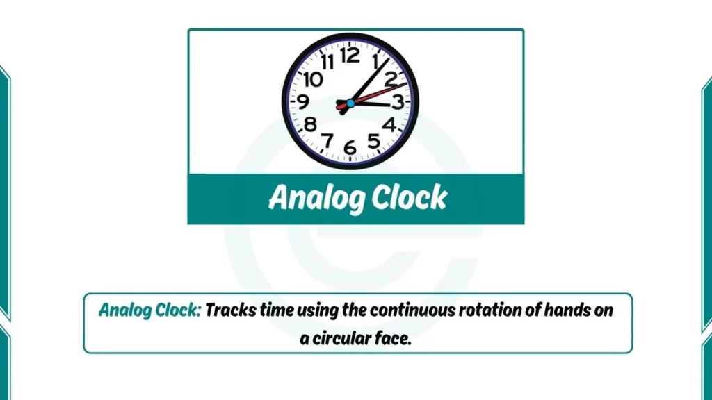 image showing analog clock as an example of analog computer