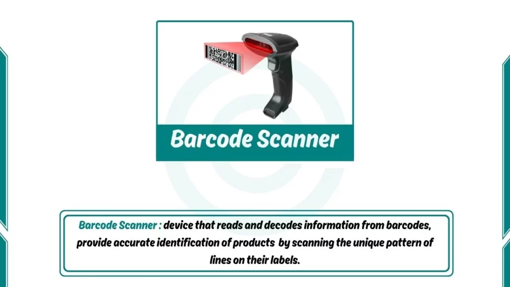 image showing barcode scanner as an input device