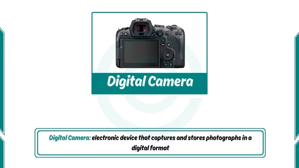 image showing digital camera as an input device