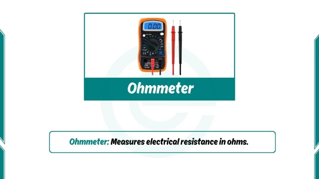 image showing ohmmeter as an example of analog computer