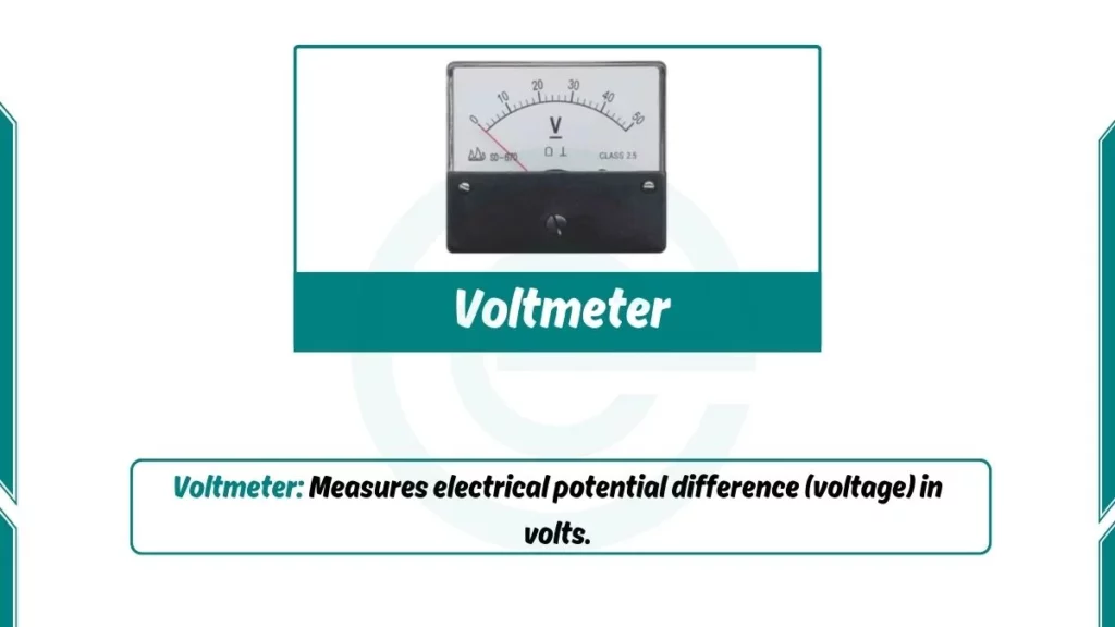 image showing voltmeter as an example of analog computer