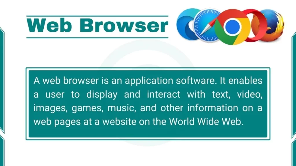 image showing web browser define