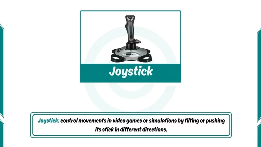 image showing joystick as an input device
