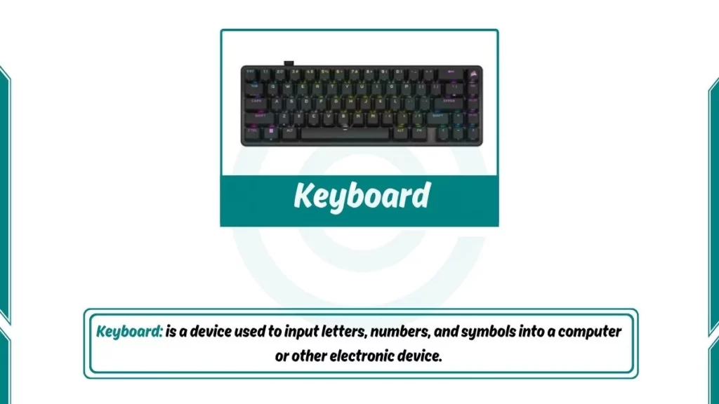 image showing keboard as an input device