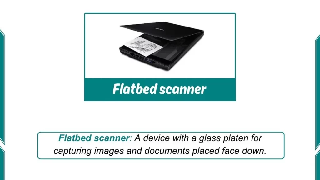 image showing flatbed scanner device