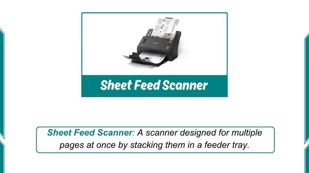 image showing sheet feed scanner device