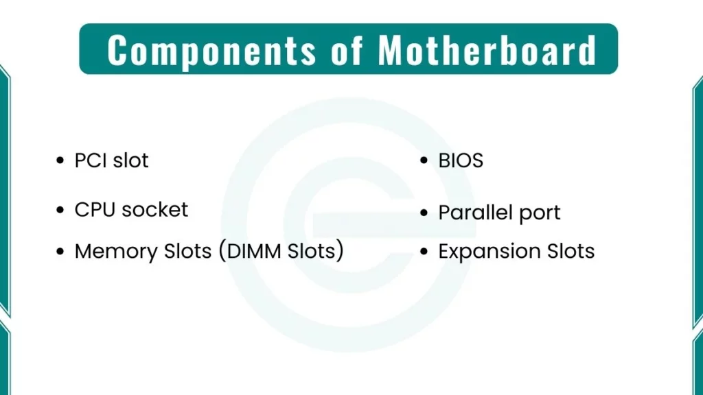 image showing motherboard components