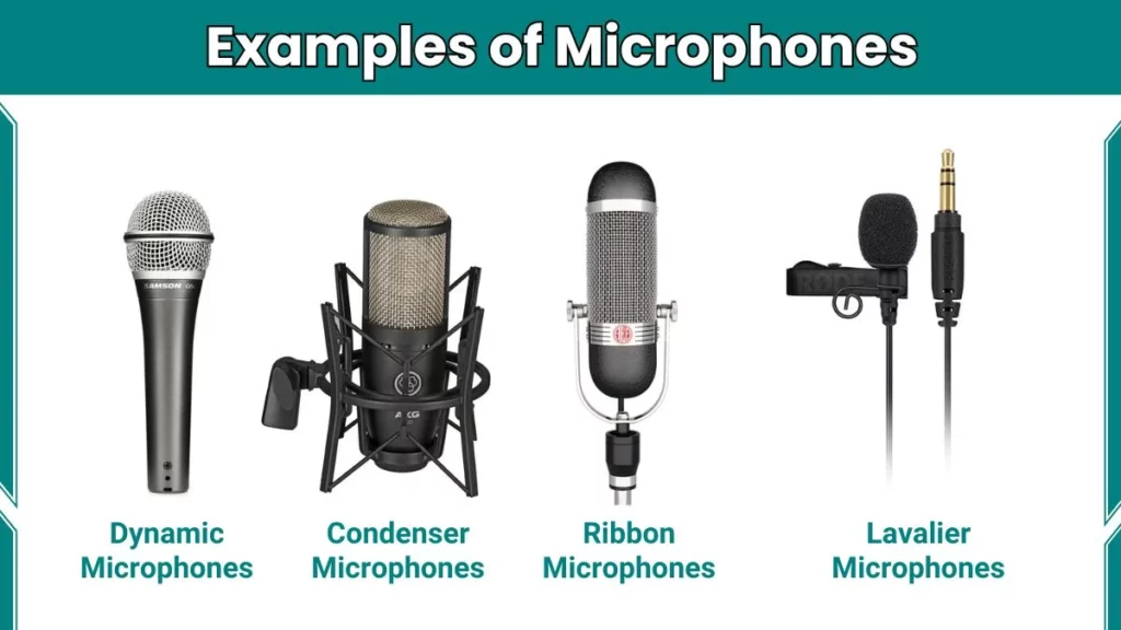 image showing Examples of Microphones